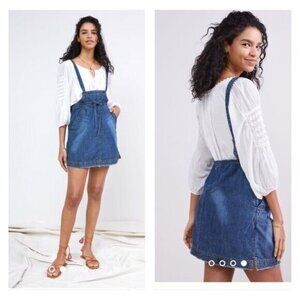 Anthropologie Pilcro Women’s Denim Overall Skirt Size Small Cottagecore Bohemian